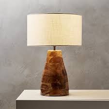 Colby Lacquered Wood Base Table Lamp Cb2 Table Lamp Lamp Modern Table Lamp