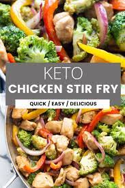 Keto Chicken Stir Fry With Vegetables Recipe Stir Fry Recipes Chicken Vegetable Stir Fry Recipe Frozen Vegetable Recipes