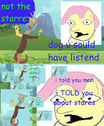 I Told You About The Stare I Told You About Stairs Know Your Meme