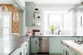 Cool green photo by john granen. A Pale Mint Green Renovated Kitchen