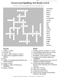 Custom crossword puzzles can be easily added to spelling and vocabulary lesson plans with vocabularyspellingcity. Spelling Words 3rd Grade List