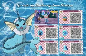 Vaporeon Dress And Hat Animal Crossing Qr Animal Crossing Qr Codes Animal Crossing