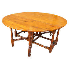 Dining, room, furniture, round, table, chairs, length, carvers, width. Antique Yew Wood Gateleg Dining Table Antiques Co Uk
