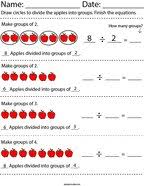 second grade division math worksheets twisty noodle