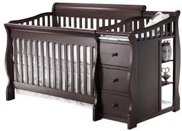 Black Baby Crib With Changing Table Sorelle Princeton Elite 4 In 1 Convertible Crib And Changer Black Baby Cribs Convertible Crib Baby Furniture