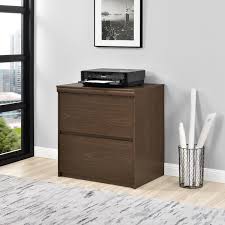 This filing cabinet features two top storage drawers and a deep cabinet drawer. Presley Lateral File Cabinet In Brown Furniture123