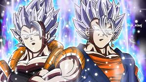 Ultra instinct omen in dragon ball xenoverse 2. Hd Wallpaper Dragon Ball Dragon Ball Super Gogeta Dragon Ball Ultra Instinct Dragon Ball Wallpaper Flare