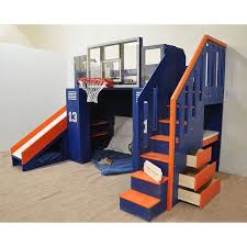 The Ultimate Basketball Bunk Bed Backboard Slide And More Bunk Bed With Slide Bunk Beds With Stairs Kids Bunk Beds