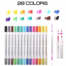 I love the colors but the pen frays easily. Sta 3132 14pcs Dual Tip Watercolor Brush Art Marker Soluble Double Color Marker Calligraphy Shopee Thailand