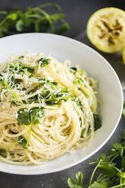 Simple Lemon Pasta With Parmesan And Pea Shoots Life As A Strawberry Recipe Lemon Pasta Lemon Pasta Recipes Healthy Pasta Recipes