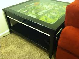 Separate shelf for magazines, etc. Coffee Table Train Set Ikea Hackers