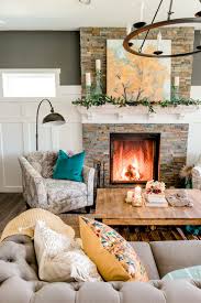 You could use some outdoor inspiration for your living room and this means you can recreate the natural décor by using color. Our Cozy Fall Living Room With Simple Mantel Decor The Diy Mommy