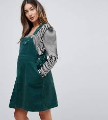 Asos Maternity Asos Design Maternity Cord Overall Dress In