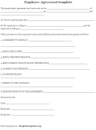 Agreements Sample Agreements Contract Template Contract Agreement Employment