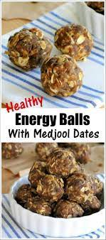 Healthy Energy Balls Recipe Sweetened With Medjool Dates These No Bake Raw Bites Are Packe Energy Ball Recipe Energy Balls Healthy Healthy Energy Ball Recipe