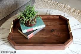 You can pick up the tray, pass it around and once done place it back on its base. Diy Modern Serving Tray With Handles Free Plans And Video Tutorial