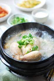 This boiling hot ginseng chicken soup, called samgyetang (삼계탕), is an iconic summer. Ginseng Chicken Soup Samgyetang Is An Iconic Summer Dish In Korea The Ginseng Flavored Meat Is Tasty And Tender And Th Food Ginseng Chicken Soup Tasty Meat
