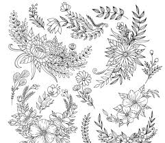 Vektor daun hitam putih transparent cartoon free cliparts. Floras Daun Ikon Desain Garis Hitam Putih Eps Ai Uidownload