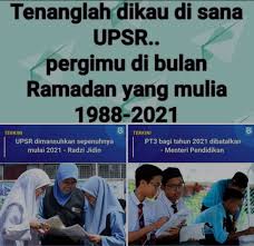 Program tersebut meliputi, ujian nasional (un), ujian sekolah berstandar nasional (usbn), rencana pelaksanaan pembelajaran (rpp), dan peraturan ujian tersebut dilakukan untuk menilai kompetensi siswa yang dapat dilakukan dalam bentuk tes tertulis atau bentuk penilaian lainnya yang lebih. Upsr Dimansuhkan Sepenuhnya Bagus Ke Tak Bagus Untuk Budak Darjah 6 Aku Ain Kau Siapa