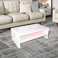 Buy coffee tables with storage and get the best deals at the lowest prices on ebay! Shop Euro Lacquered Coffee Table With Multicolor Led Lights Galeria Home Store