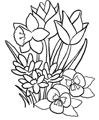 These spring coloring pages are sure to get the kids in the mood for warmer weather. Coloring Sheet Springs The Lush Flowers Is Flower For Kids Approachingtheelephant