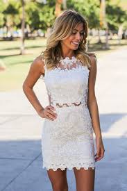 Ivory Sleeveless Lace Short Dress Short Lace Dress Ivory Lace Shorts Short Dresses