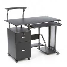 Put a rolling file cabinet underneath if you need it. Computer Desk With Locking Drawers Ideas On Foter