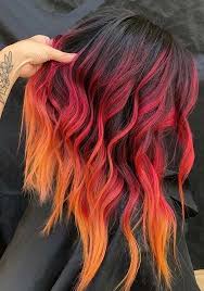 Feuer Haarverlangerungen Ombre Haarverlangerungen Feuer Ombre Haar Rot Ombre Haar Echthaa Uzun Sac Golgeli Sac Kivircik Sac