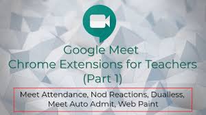 While google meet doesn't have all of the fancy features of zoom, these 5 chrome extensions for google meet get it pretty close! Google Meet Extensions For Teachers Part 1 Youtube