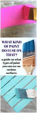 Guide To Paint Types For Various Surfaces Types Of Paint For Furniture Paint To Use On Wood Paint To Use On Diy Painting Diy Furniture Furniture Makeover