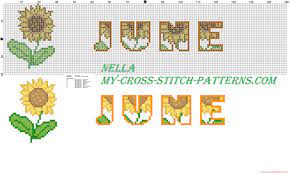 There is one thing for every person that they can't seem to get enough of. Dish Towels With Sunflowers Month June Free Cross Stitch Patterns Simple Unique Alphabets Baby