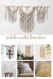 We are crocheters who share ideas, pictures and projects online.we provide free patterns, projects. 35 Boho Crochet Home Decor Free Patterns Topknotch