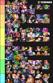 Jul 12, 2021 · dragon ball legends tier list july 12, 2021 dragon ball legends is an action fighting game with all the real characters of dragon ball z. Dragon Ball Legends Extreme Tier List Community Rank Tiermaker