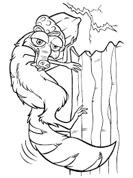 Can be colored on computer or by hand. Ice Age 71614 Animation Movies Printable Coloring Pages
