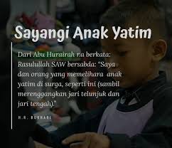 Mereka ditinggalkan kedua orangtuanya 10 bulan lalu. Kata Mutiara Untuk Anak Yatim Kami