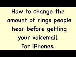 Did you inherit your iphone from someone else and noticed that there is another number on your phone? Change Number Of Rings On Your Iphone Youtube