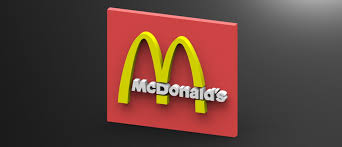 This logo is still used at 1 location. Mcdonald S Logo 3d Cad Model Library Grabcad