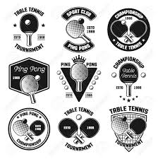 Why don't you let us know. Set Of Ping Pong Or Table Tennis Vector Black Emblems Labels Royalty Free Cliparts Vectors And Stock Illustration Image 114808155