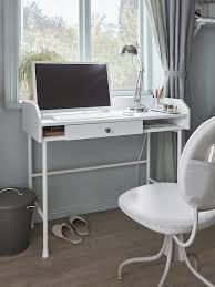 How to build a bedroom studio desk using ikea products. Hauga Desk White 100x45 Cm Ikea