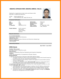Bila perlu gunakan format penulisan curriculum vitae bawaan microsoft word sehingga tampilan cv tak monoton dan membosankan. Contoh Resume Terbaru Pdf