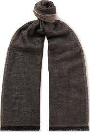 Cashmere and merino wool scarf soffio. Men S Designer Scarves Luxed
