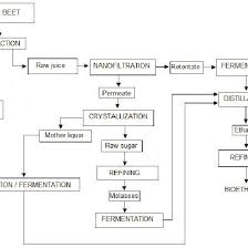 Flow Chart For The Production Of Bioethanol And Byproducts