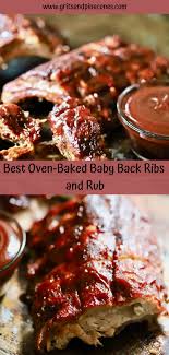 Oven Baked Baby Back Ribs Recipe And Dry Rub Gritsandpinecones Com Recipe Baked Ribs Oven Baked Ribs Baked Bbq Ribs