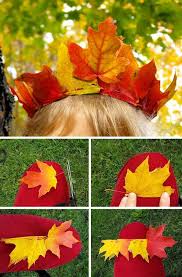 7 Basteln Mit Blatternkopfschmuck Krone Selber Machen Blonde Haare Madchen Schere Herbstlaub Basteln Herbst Winter Basteln Herbst