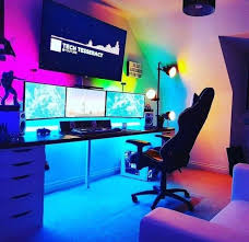 25 Epic Gaming Room Setups Tips To Improve Yours Tasteful Tavern Video Game Room Design Video Game Rooms Gaming Room Setup