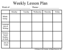 This Is A Free Weekly Lesson Plan Template That I Have Created Especially For Preschool Preschool Lesson Plan Template Preschool Lessons Preschool Lesson Plan