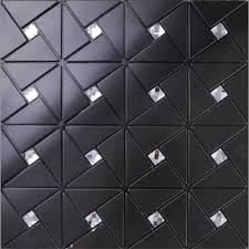 Kitchen backsplash tiles all shapes, design and style. Black Alucobond Tile Self Adhesive Aluminum Composite Crystal Glass Diamond Mosaic Bravotti Com