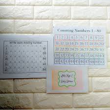 Explore our huge learning library! Back To Back Laminated Learning Materials Alphabet And Numbers 1 50 Shopee Philippines