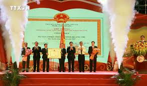 Lễ đón nhận huyện Triệu Phong đạt chuẩn nông thôn mới