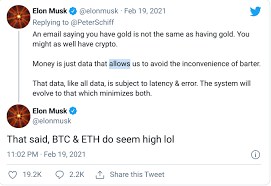 Elon musk sent the price of bitcoin soaring sunday night after a positive tweet about the cryptocurrency, which has tracked closely with musk's tweets over the past six months. Elon Musk S Tweets About Bitcoin How To Manipulate The Largest Crypto Currency In The World